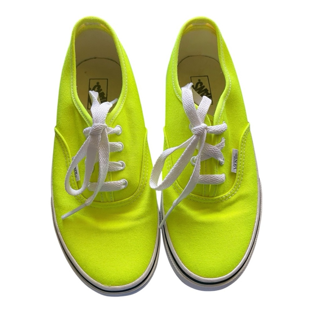 Vans Kids Size 3 Neon Yellow Sneakers